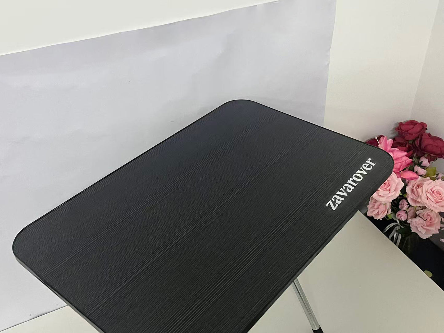 zavarover Drop-Leaf Table, Foldable Small Table for Home/Dormitory, Portable Dining/Learning Desk, Sleek Black Finish