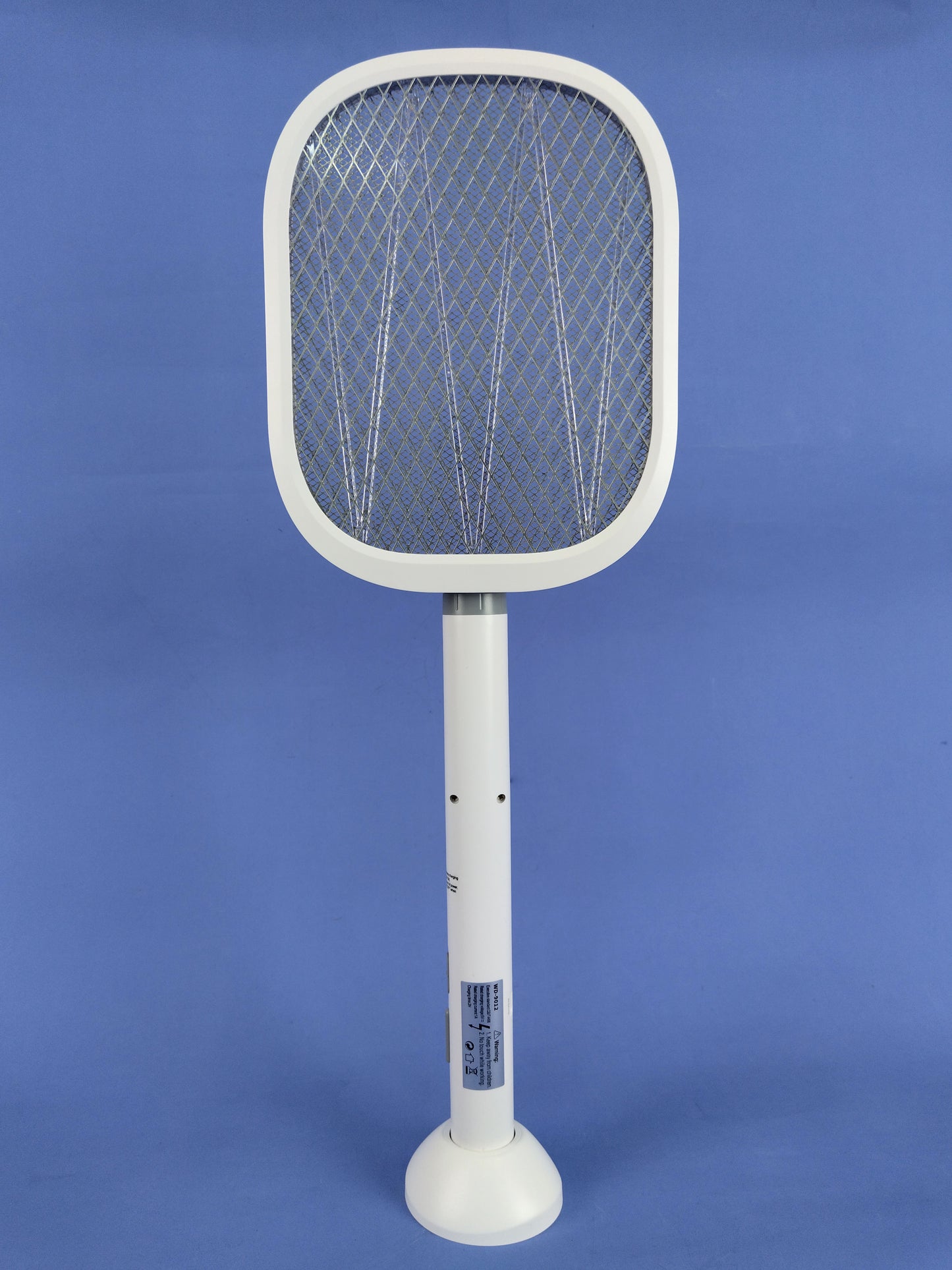 ELWIAE Foldable & Telescopic Electric Mosquito Swatter, 2-in-1 UV Mosquito Killer Lamp, Rechargeable Fly Zapper with 3-Layer Safety Mesh, Long-Lasting Lithium Battery, Base & LED Light, Physical Pest Control for Home Use
