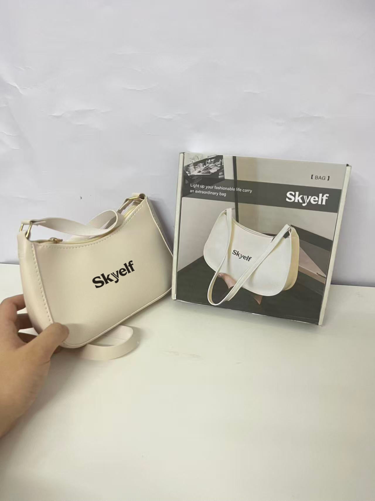 Skyelf Minimalist Underarm Crossbody Bag Stylish & Versatile Textured Outstanding A Trendy Item for Urban Travel