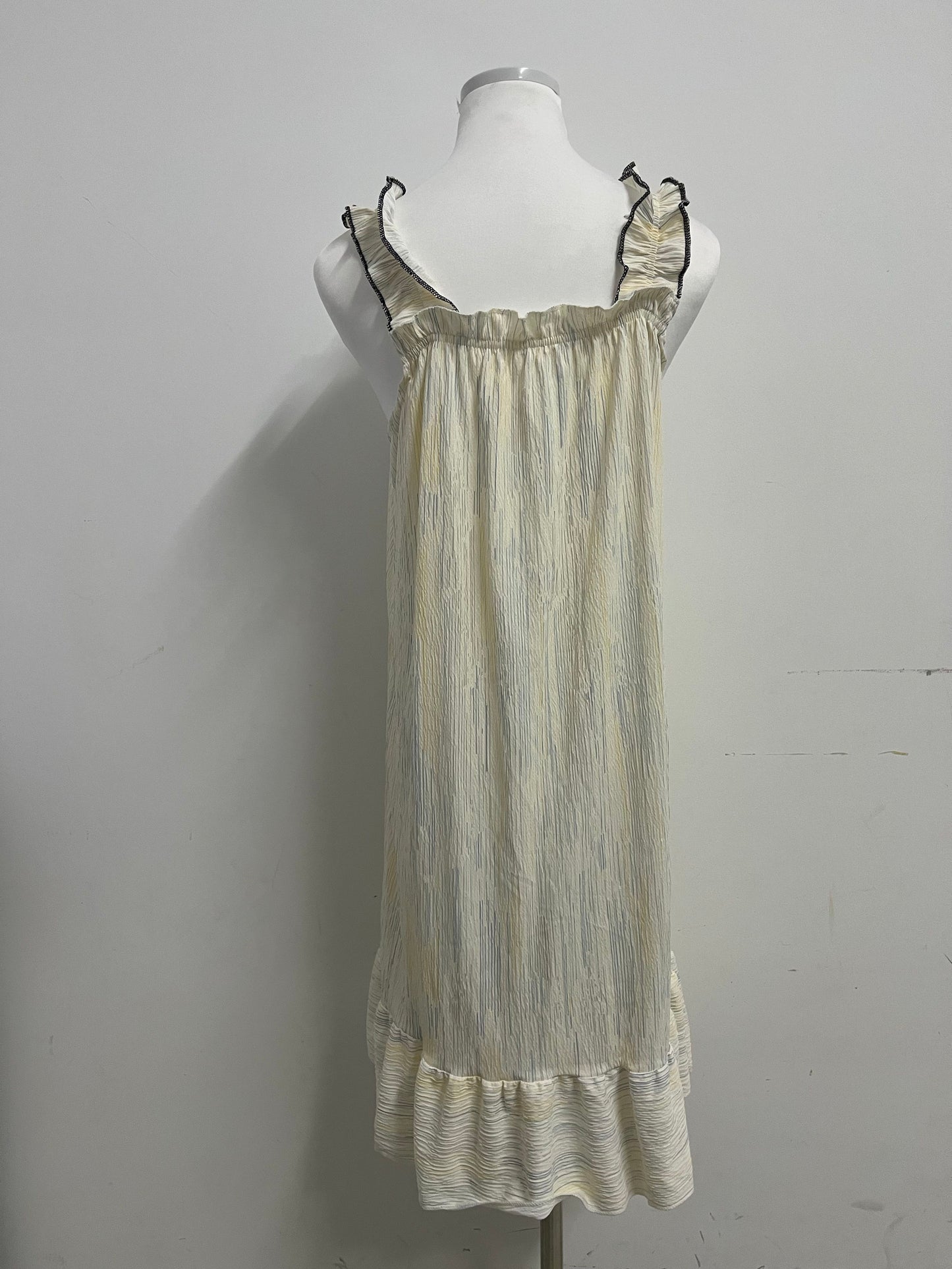 Spadeer Sleepwear Women's Sleeveless Nightgown, Sweet Ruffled Home Dress
