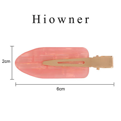 Hiowner Hair clamps,No Bend No Crease Hair Clips 6cm Make up Skin Care Hairpins Seamless Custom logo Hair Clip Hairgrips for Girls