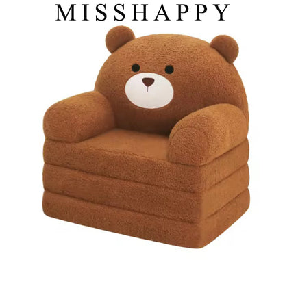 MISSHAPPY Sofas,Kids Sofa Baby Sleeping Bed Soft Foam Chair Bear Design Kids Reading Sofa Kids Playing Sofa for Living Room