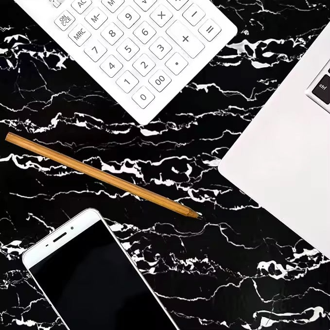 HISPACE Wall stickers Abyssaly Black and White Marble Contact Paper, Granite Kitchen Wallpaper Peel and Stick Countertops