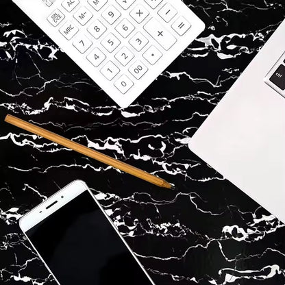 HISPACE Wall stickers Abyssaly Black and White Marble Contact Paper, Granite Kitchen Wallpaper Peel and Stick Countertops