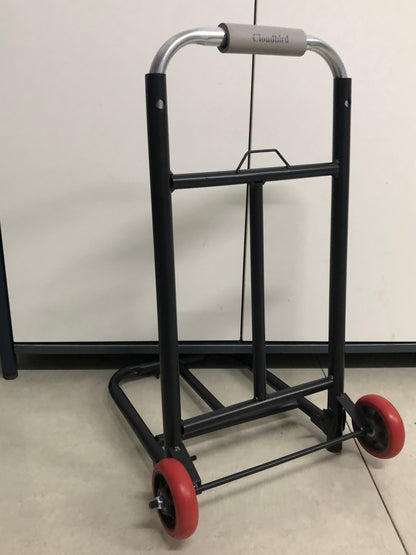 Cloudbird Aluminum Folding Hand Truck and Dolly, 220lbs Capacity, Cart Ideal for Moving Heavy Loads, Portable and Durable