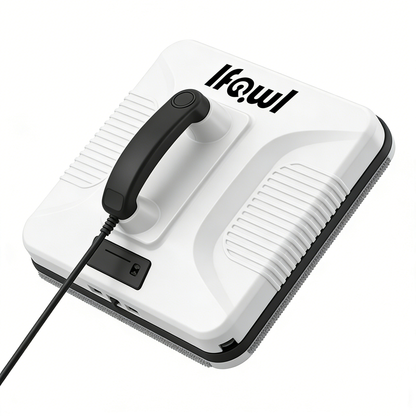 Ifowl Electric Window Cleaning Machine, Handheld Double-Sided Glass Cleaner for Home & High-Rise Windows, Reusable Washable Microfiber Pads, Portable Window Washing Tool