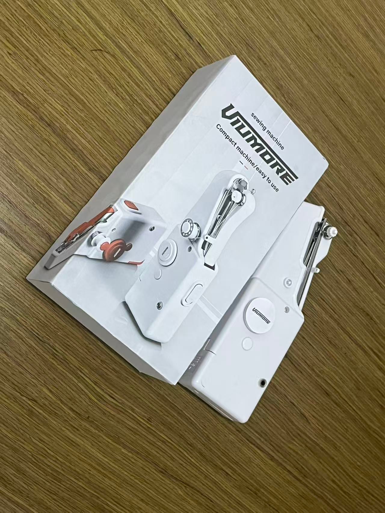 Viumore Mini Handheld Sewing Machine, Portable Electric Small Sewing Machine for Home, Compact Handheld Stitcher for DIY Clothing Repair, Easy to Use