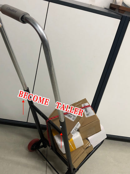 Cloudbird Aluminum Folding Hand Truck and Dolly, 220lbs Capacity, Cart Ideal for Moving Heavy Loads, Portable and Durable