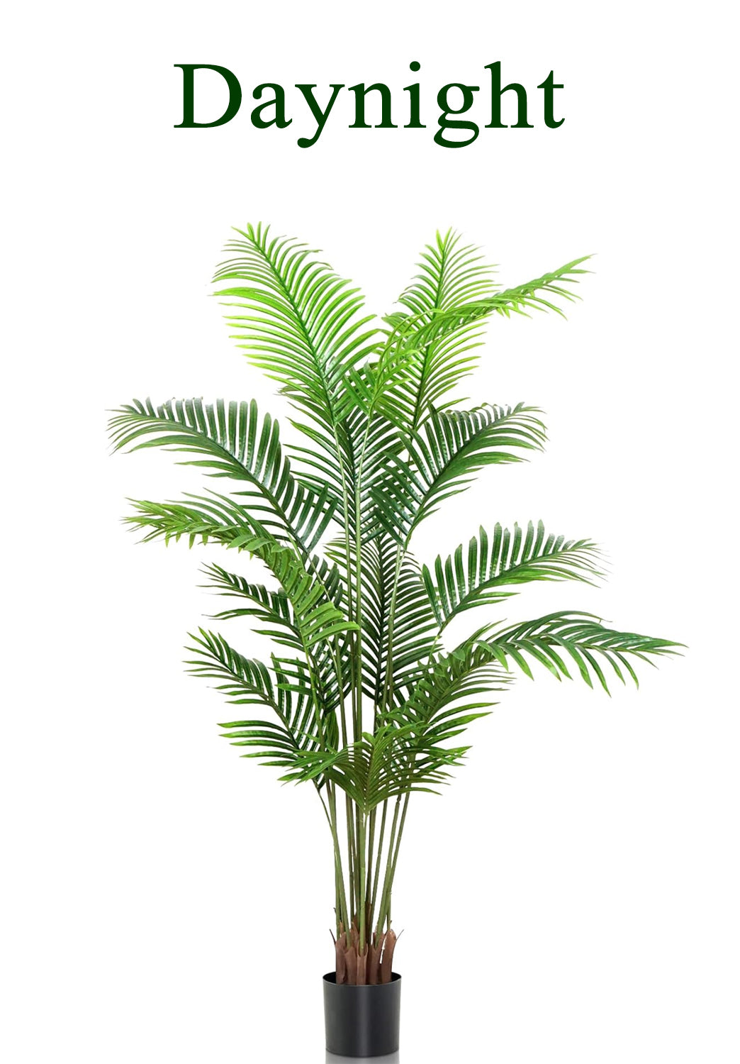 Daynight Artificial plants,other than Christmas trees,6ft(180cm) Artificial Palm Tree for Home Decor, 6 Feet Faux Plant Fake Silk Tropical Kentia Areca Trees with Pot for Indoor Outdoor House Living Room Office Porch Garden (6 ft Tall)