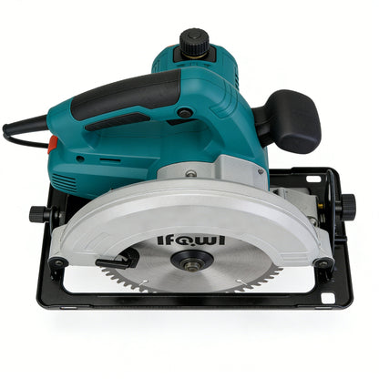Ifowl Electric Circular Saw, 1500W Powerful Corded Saw, Handheld Wood Cutting Tool with Adjustable Bevel Angle, 7-1/4 Inch Blade for Wood, Plastic, and Metal Cutting