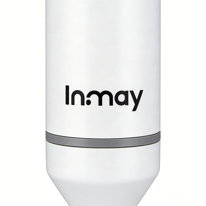Inmay Electric Milk Frother, Handheld Rechargeable Foam Maker, Portable Coffee Frother with Stainless Steel Whisk, 2 Speed Settings for Latte, Cappuccino, Hot Chocolate