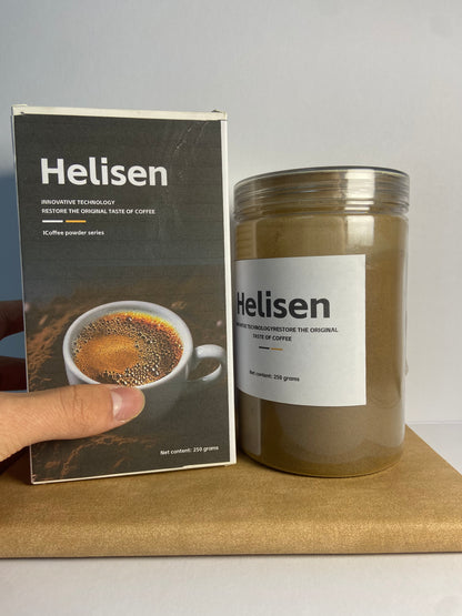 Helisen Coffee Instant Cold Brew Coffee Granules Medium Dark Roast Non-GMO Jar