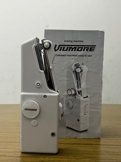 Viumore Mini Handheld Sewing Machine, Portable Electric Small Sewing Machine for Home, Compact Handheld Stitcher for DIY Clothing Repair, Easy to Use