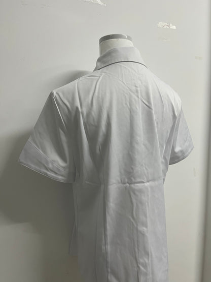 7THCRW Women's White Short-Sleeve Formal Shirt