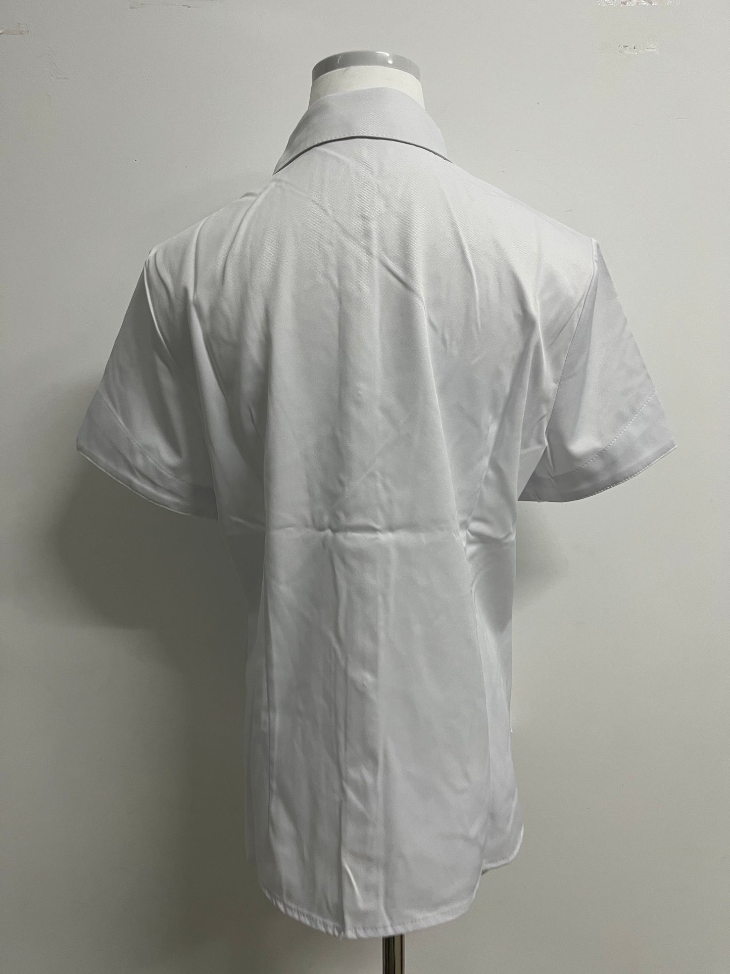 7THCRW Women's White Short-Sleeve Formal Shirt