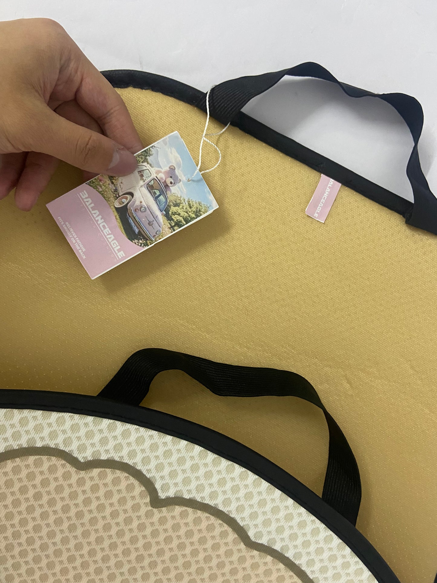BALANCEAGLE Car Seat Cushion with Back Support Pillow,Non-Slip Bottom, Lumbar Support Car Seat Cushion for Long Sitting,Comfort Car Seat Protector,Car Seat Pad Works with Truck,SUV