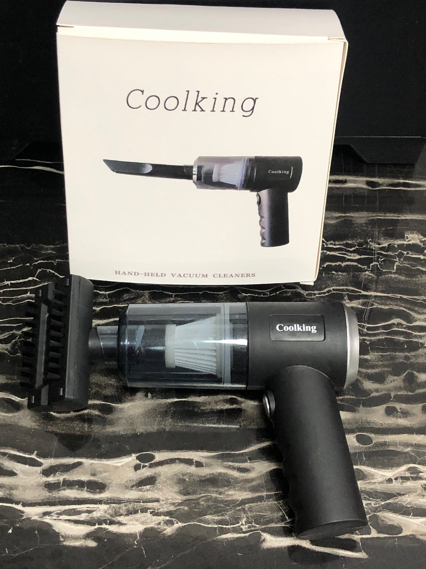 Coolking Hand-held vacuum cleaners Handheld Vacuum for Car,Keyboard,Stove,Makeup Kit-Mini Portable Handheld Vacuum Cordless, Small Cordless Hand Vacuum, Portable Vacuum for Car, Black