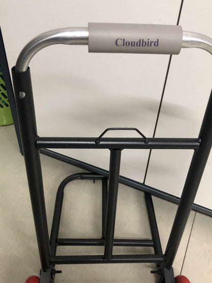 Cloudbird Aluminum Folding Hand Truck and Dolly, 220lbs Capacity, Cart Ideal for Moving Heavy Loads, Portable and Durable