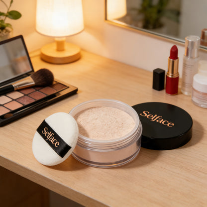 Selface Oil-Control Loose Face Powder, Lightweight Setting Powder, Long-Lasting Matte Finish Loose face powder