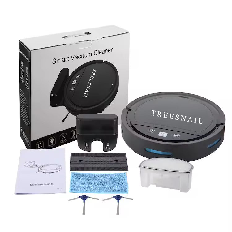 TREESNAIL-Robotic vacuum cleaners-Robot Vacuum and Mop Combo, 2 in 1 Mopping Robotic Vacuum Cleaner with Schedule, Wi-Fi/App/Remote, Max Suction 2500Pa, Self-Charging, Slim, Ideal for Hard Floor, Pet Hair, Low-Pile Carpet