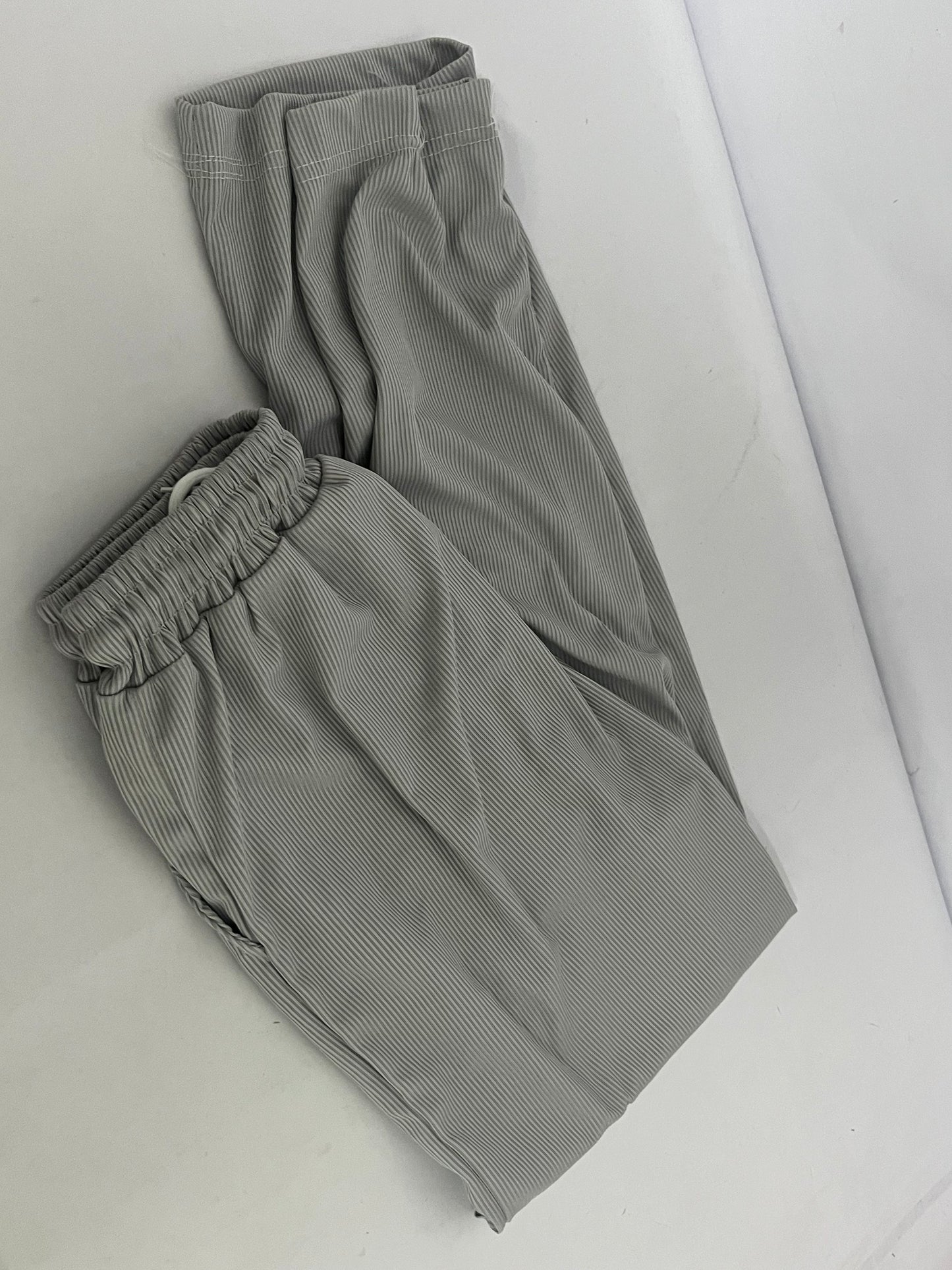 Wishine Pants Light Grey Striped Casual Pants - The Perfect Fusion of Comfort and Fashion