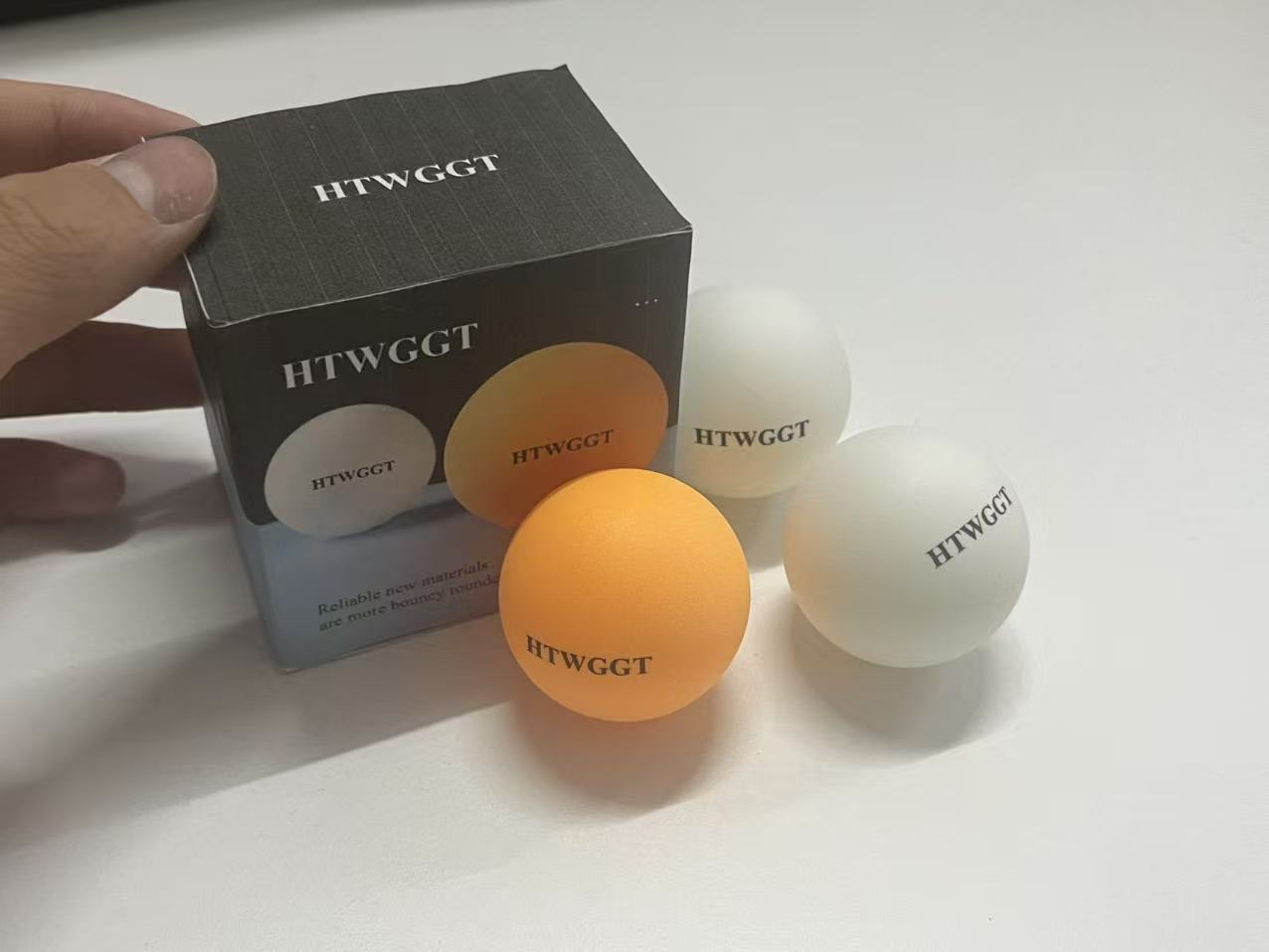 HTWGGT Professional Training Table Tennis Balls - Durable High-Elastic New Material, Multi-Color Indoor Game & Practice Balls (3-Pack)