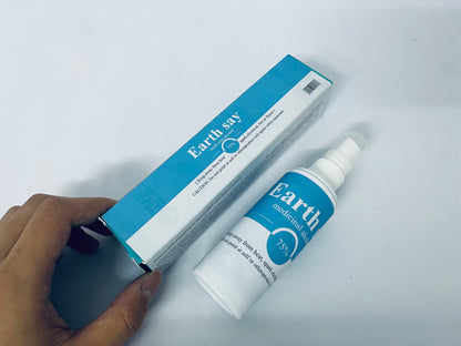 Earth say medicinal alcohol 75% Medicinal Alcohol Pump Spray Bottle - Convenient Size for Pocket or Bag - Multipurpose Surface Cleaner