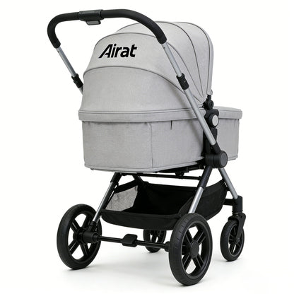 Airat High Landscape Baby Stroller, Reversible Push & Reclining Seat, Lightweight Foldable Infant Stroller, Multi-Function Shock-Absorbing Stroller for Newborns & Toddlers