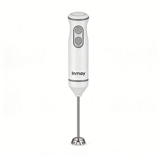 Inmay Electric Milk Frother, Handheld Rechargeable Foam Maker, Portable Coffee Frother with Stainless Steel Whisk, 2 Speed Settings for Latte, Cappuccino, Hot Chocolate
