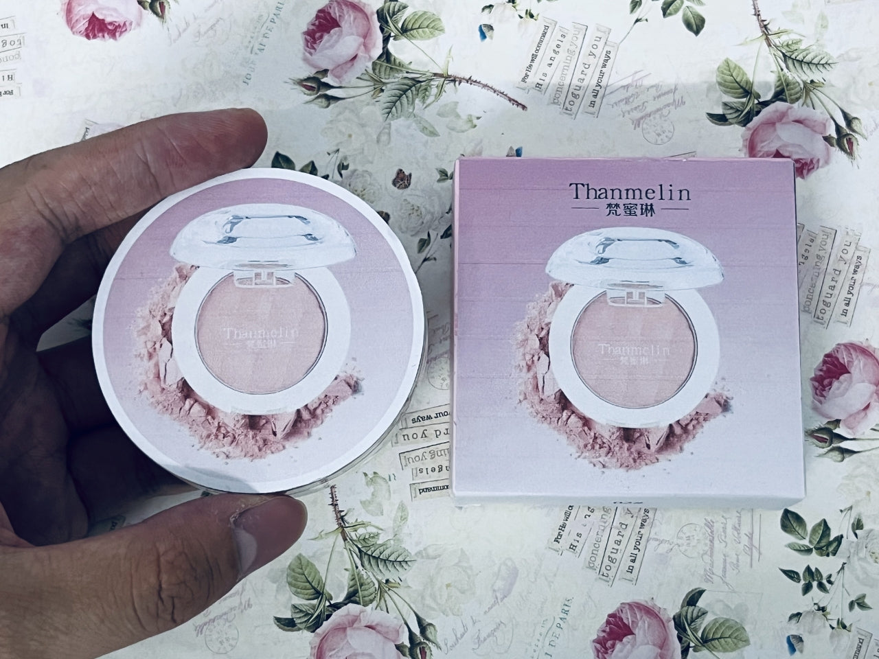THANMELIN 梵蜜琳 Cosmetics Cream Blush for Cheeks and Lips - Multi-Purpose Lip and Cheek Tint in Rosy Nude - for Sensitive Skin – Color MAGIC HOUR, Luminous Finish