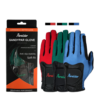 Parelder Golf gloves Golf Gloves Microfiber Synthetic Gloves for Left Hand Right Hand Golf Gloves Extra