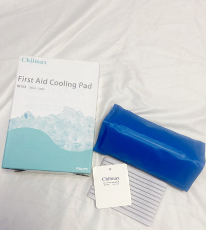 Chilmax cooling pads for first aid, gel emergency cooling pad