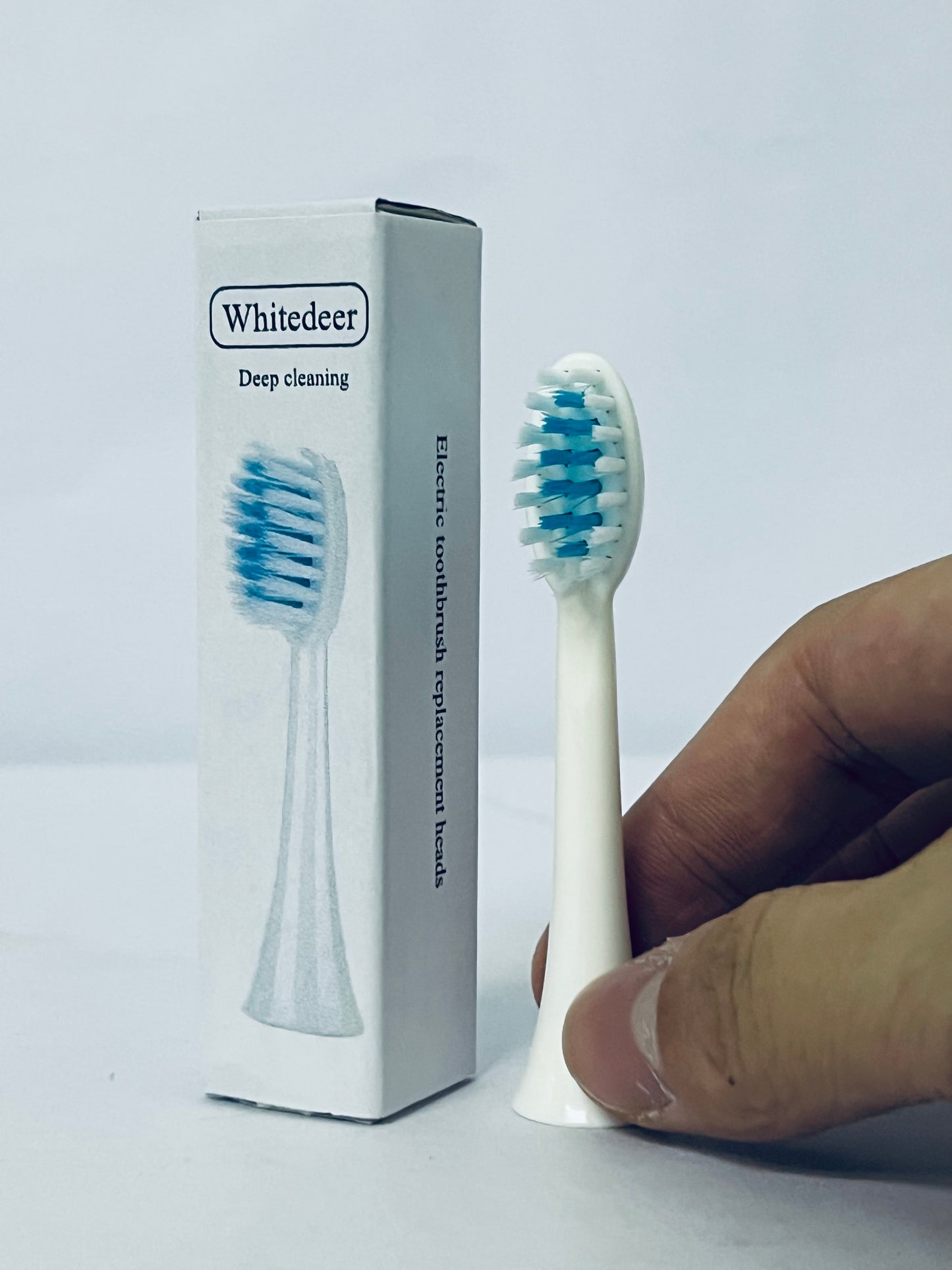 Whitedeer Electric toothbrush replacement heads Compatible With Elements Sonic Toothbrush, Large, Soft Bristles, Large- Replacement Brush Heads, Large