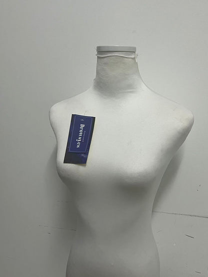 Drowsyes Female Half Body Cloth Covered Mannequin, Dress Form for Clothing Display, Detachable Neck Design for Boutiques & Window Shows