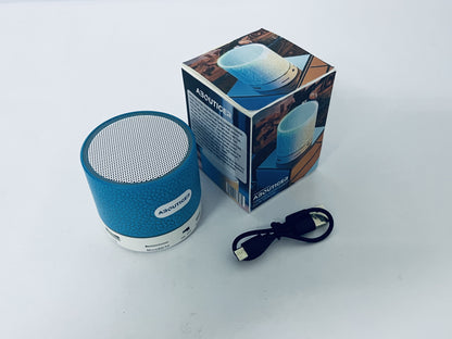ABOUTIGER Portable Mini Speaker, Super Bass Stereo Rechargeable Speaker with LED Lights