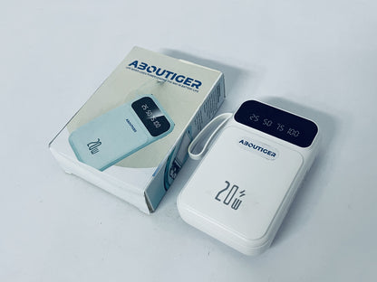 ABOUTIGER Portable Charger led lights show the current remaining power