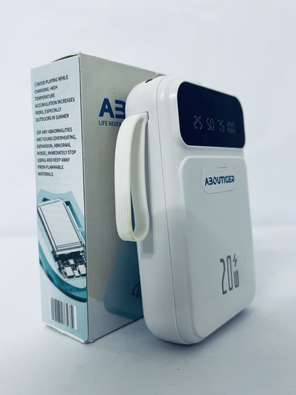 ABOUTIGER Portable Charger led lights show the current remaining power