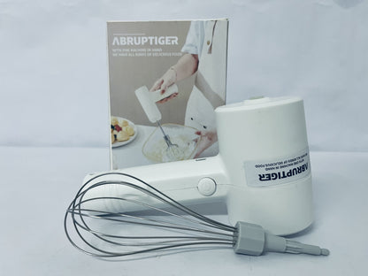ABRUPTIGER Electric egg beaters Electric Egg Mixer High Power Handheld Frother for Milk Baking Sleek Design Control Stainless Steel Essential Kitchen Gadget