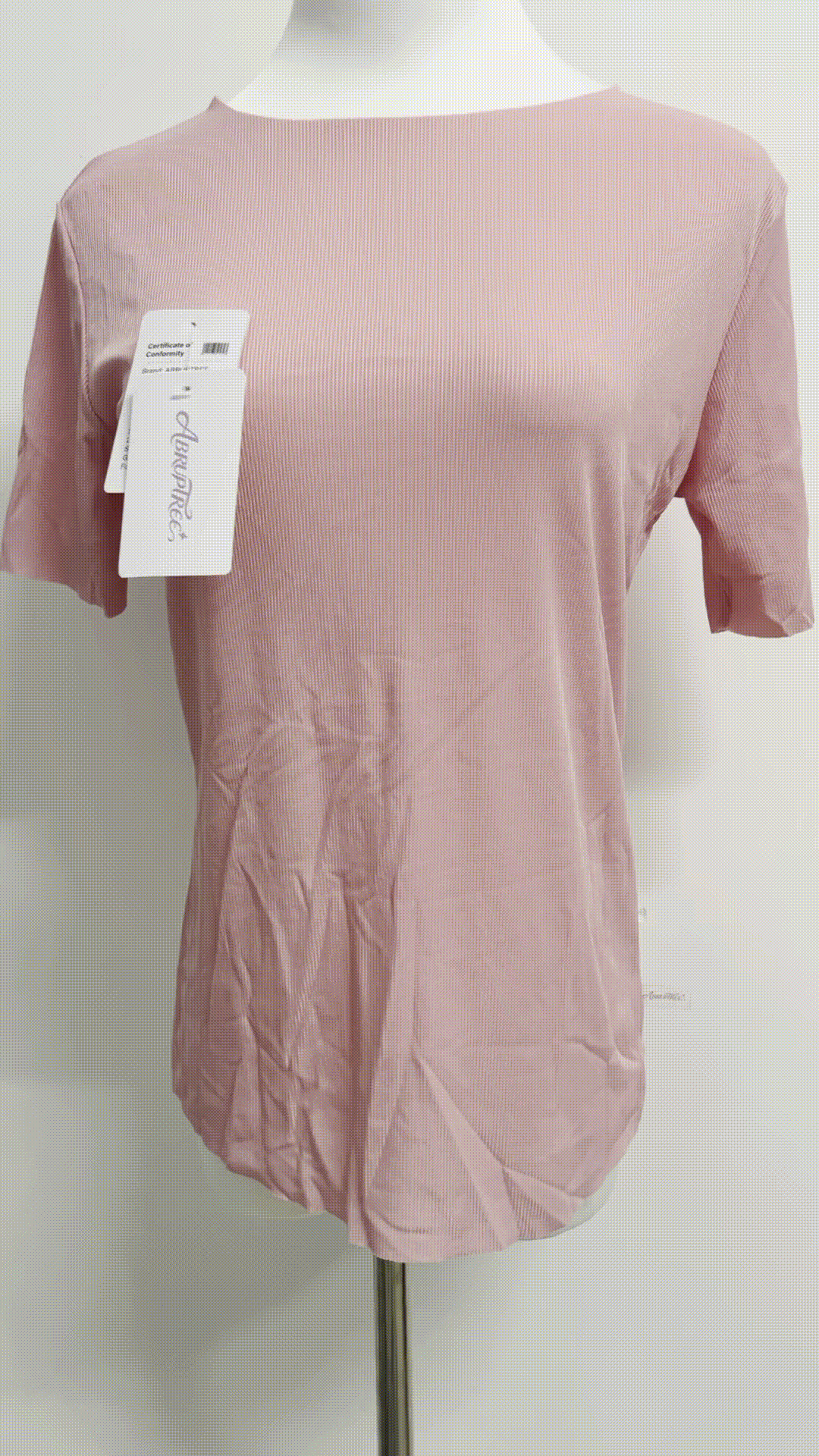 ABRUPTREE Womens Basic Tees Summer Short Sleeve Shirts Slim Fit Tight T Shirt Going Out Tops-pink
