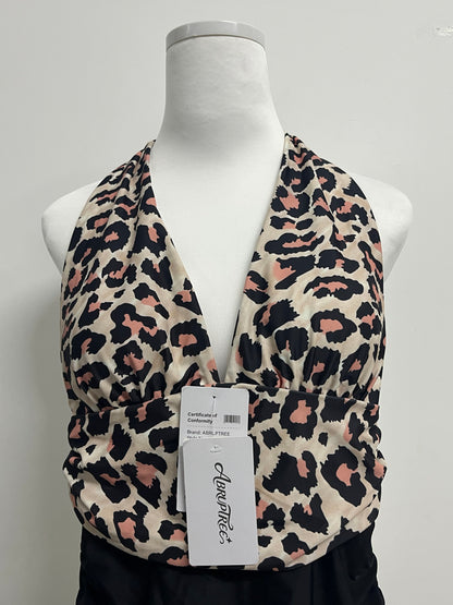 ABRUPTREE Leopard print swimsuit Women's V-Neck
