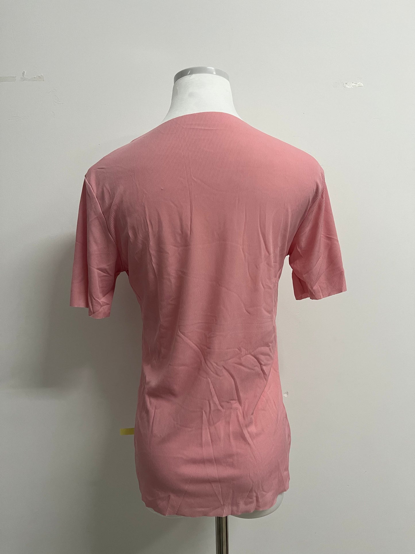 ABRUPTREE Womens Basic Tees Summer Short Sleeve Shirts Slim Fit Tight T Shirt Going Out Tops-pink