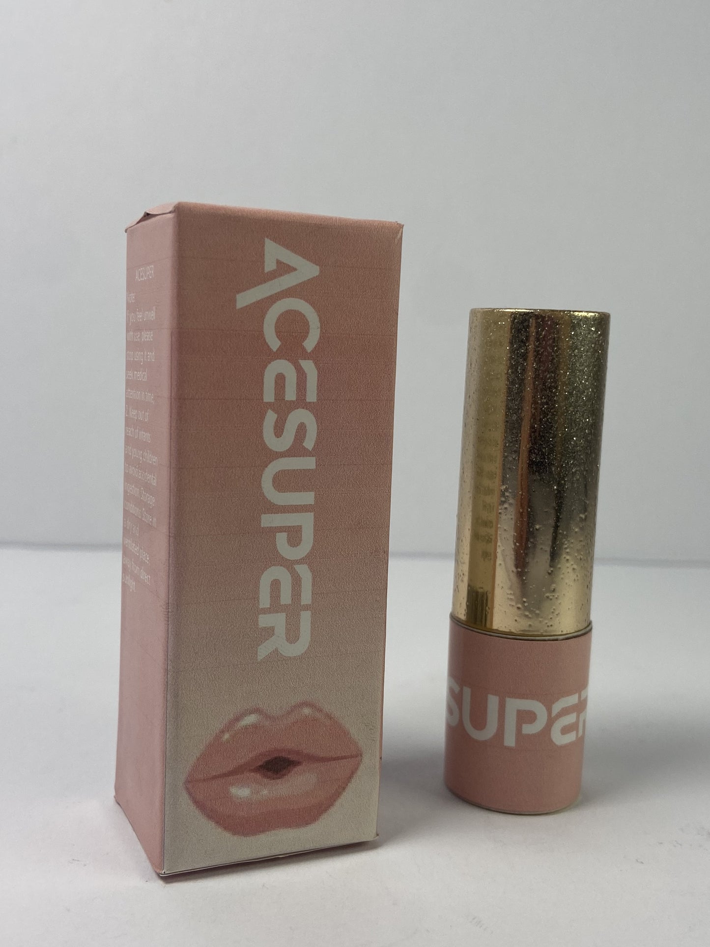 ACESUPER Lipstick Long Lasting Waterproof High Shine Diamond Creamy Shimmer Lipstick for Women Transfer Proof Full Coverage Sparkling Pink Lip Crayon Color Makeup