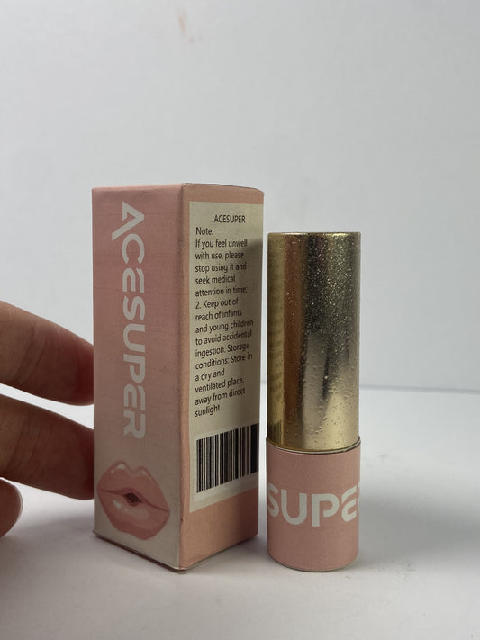 ACESUPER Lipstick Long Lasting Waterproof High Shine Diamond Creamy Shimmer Lipstick for Women Transfer Proof Full Coverage Sparkling Pink Lip Crayon Color Makeup