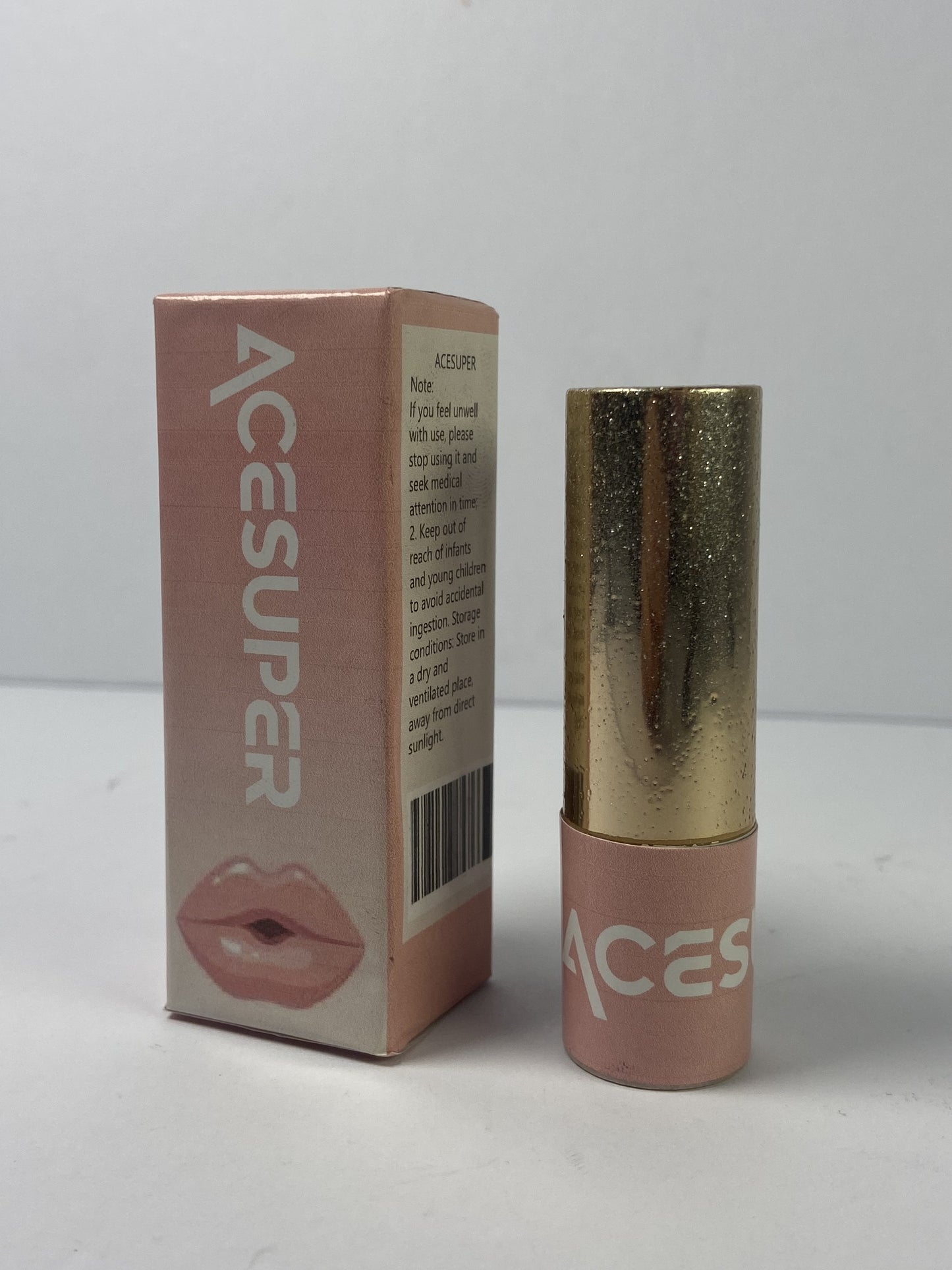 ACESUPER Lipstick Long Lasting Waterproof High Shine Diamond Creamy Shimmer Lipstick for Women Transfer Proof Full Coverage Sparkling Pink Lip Crayon Color Makeup