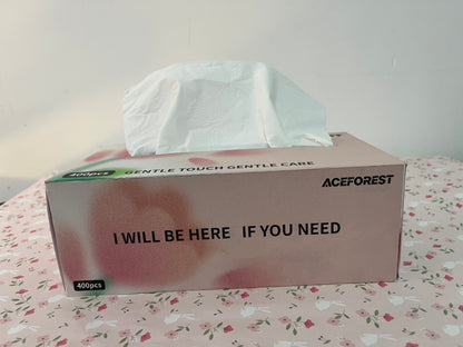 ACEFOREST Paper towels Facial Tissues 130 Per Box Size 7" X 6.9" 2 Ply, Great for Bathroom, Office, Store, School,Home, Kitchen, Or in Your Car & in Every Room