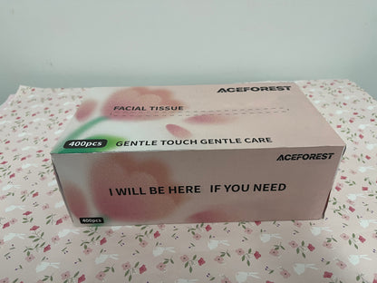 ACEFOREST Paper towels Facial Tissues 130 Per Box Size 7" X 6.9" 2 Ply, Great for Bathroom, Office, Store, School,Home, Kitchen, Or in Your Car & in Every Room