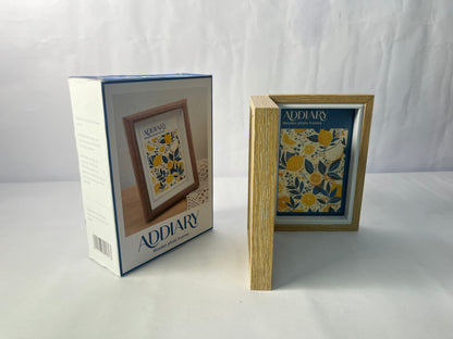 ADDIARY Picture frames 2Pcs Floating Frame, 7 x 5 Inch Natural Wood Pictures Frames for Pressed Flowers Standing Wall Hanging Picture Collection, Natural Wood