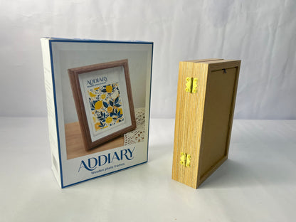 ADDIARY Picture frames 2Pcs Floating Frame, 7 x 5 Inch Natural Wood Pictures Frames for Pressed Flowers Standing Wall Hanging Picture Collection, Natural Wood