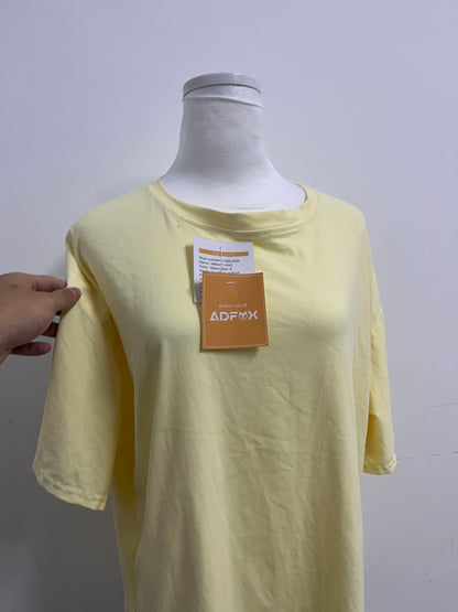 ADFOX T-shirts Womens Crop Tops Cap Sleeve Cotton T Shirts Crewneck Loose Fit Trendy Tee Summer Workout Tops