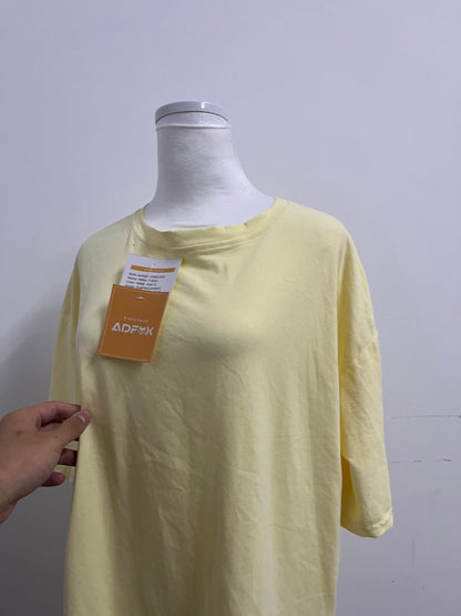 ADFOX T-shirts Womens Crop Tops Cap Sleeve Cotton T Shirts Crewneck Loose Fit Trendy Tee Summer Workout Tops